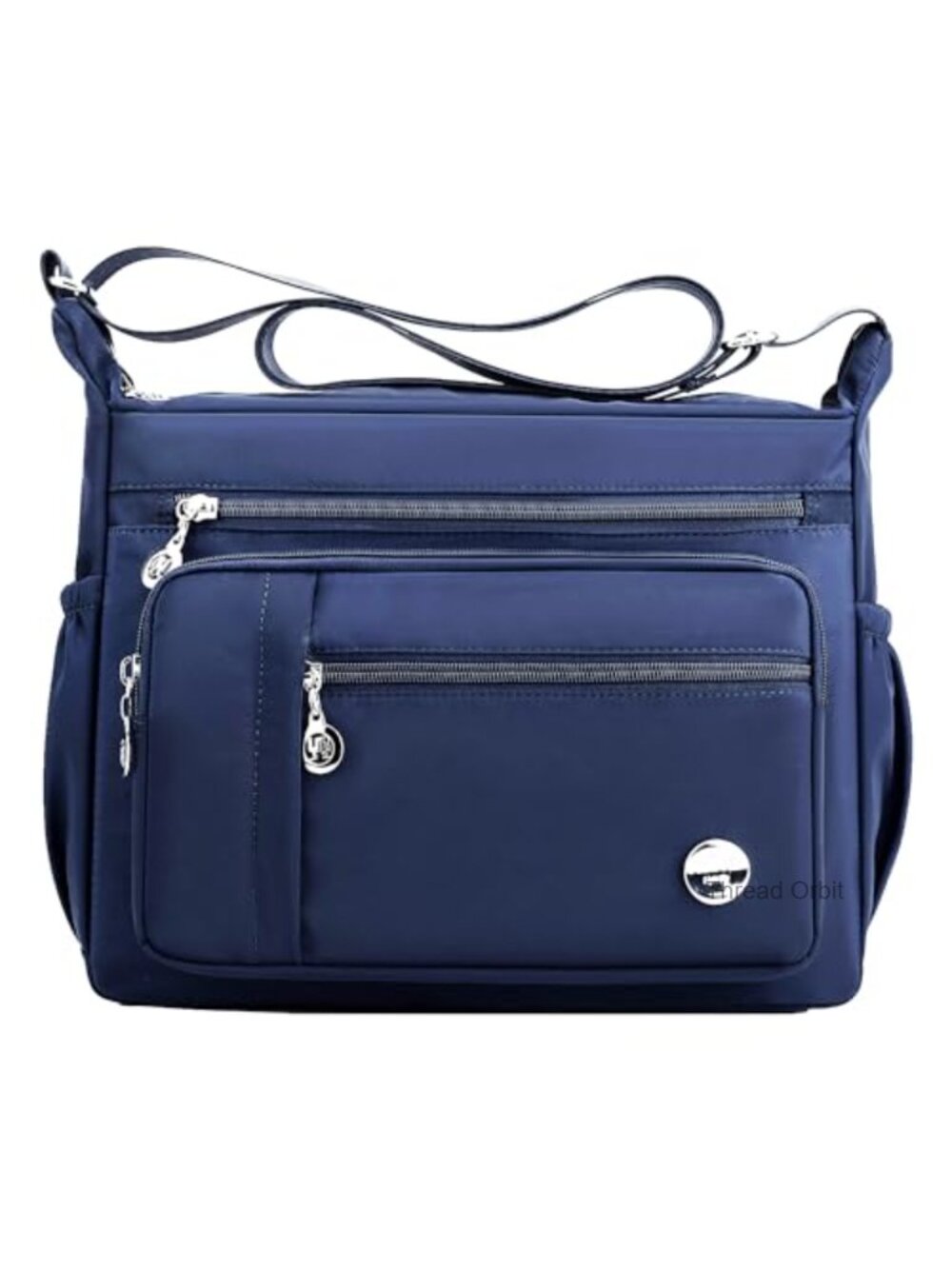 Nylon Satchel Crossbody Handbag with Multiple Pockets Tote